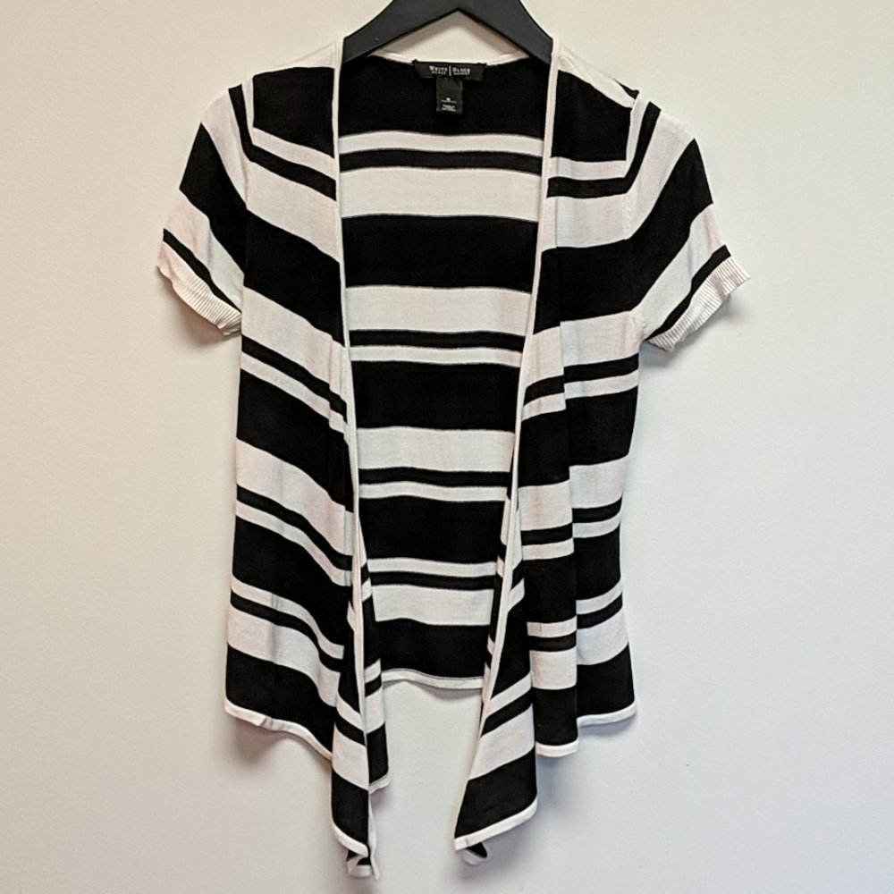 [WHBM] Striped open coverup sz S